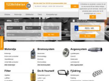 123bildelar.se rabattkod screenshot