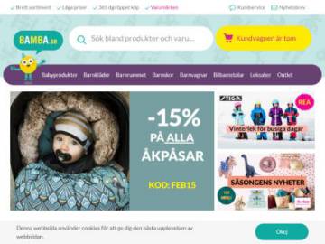 Bamba.se rabattkod screenshot