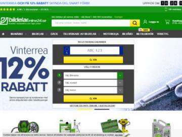 Bildelaronline24.se rabattkod screenshot