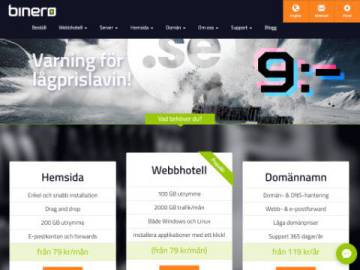 Binero rabattkod screenshot