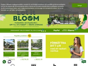 Bloomcabin rabattkod screenshot