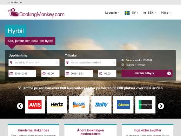 BookingMonkey.com rabattkod screenshot