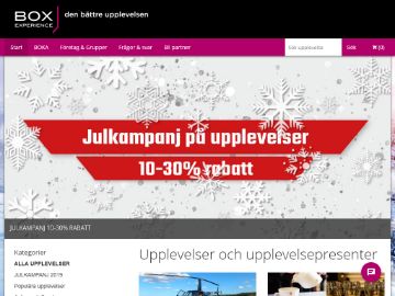 Box Experience rabattkod screenshot