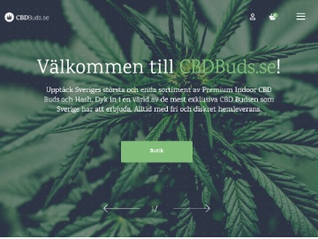CBDBuds.se rabattkod screenshot