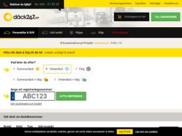 Däck247 rabattkod screenshot