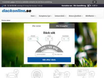 Däckonline rabattkod screenshot