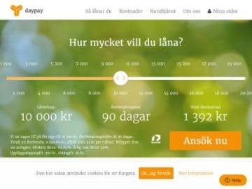 Daypay rabattkod screenshot