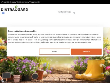 Dintradgard.se rabattkod screenshot