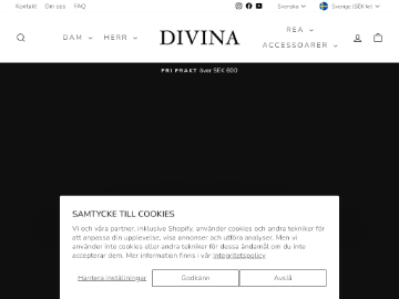 Divina rabattkod screenshot
