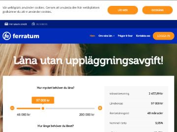 Ferratum Prime Loan rabattkod screenshot