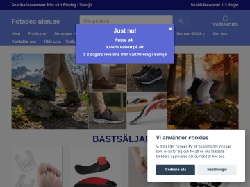 Fotspecialen rabattkod screenshot