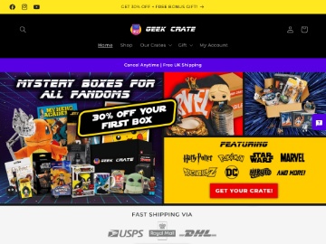 Geek Crate rabattkod screenshot