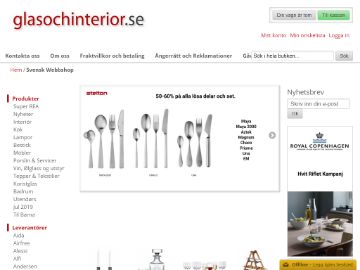 Glasochinterior rabattkod screenshot