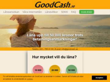 GoodCash rabattkod screenshot