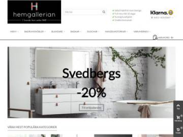 Hemgallerian rabattkod screenshot
