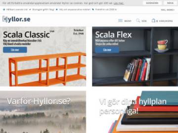 Hyllor rabattkod screenshot