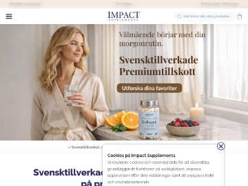 Impact Supplements rabattkod screenshot