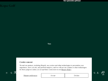 Kopa Golf rabattkod screenshot