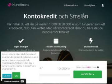 Kundfinans rabattkod screenshot