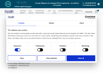 LEI Service rabattkod screenshot