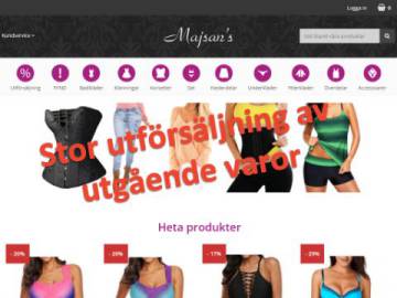 Majsans rabattkod screenshot