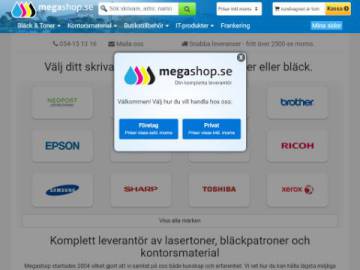 Megashop rabattkod screenshot