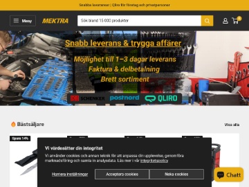 Mektra rabattkod screenshot