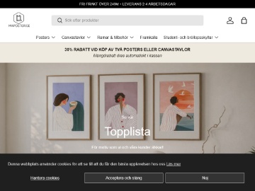 Min Poster rabattkod screenshot
