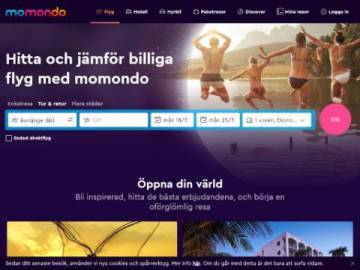 Momondo rabattkod screenshot