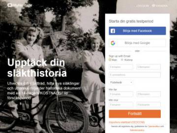 MyHeritage rabattkod screenshot