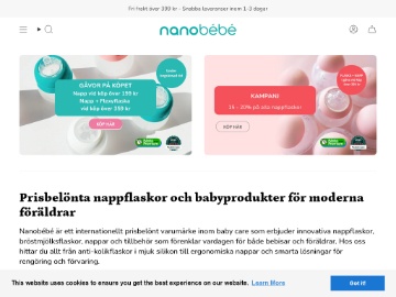 Nanobebe rabattkod screenshot
