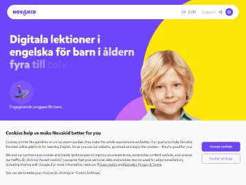 NOVAKID rabattkod screenshot