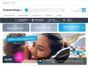 PresentkortTorget rabattkod screenshot