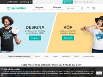 Spreadshirt rabattkod screenshot