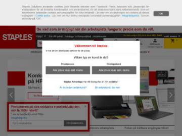 Staples rabattkod screenshot