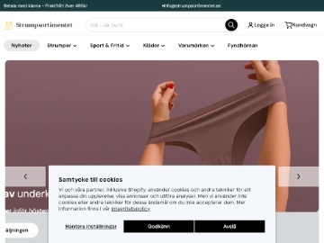 Strumpsortimentet rabattkod screenshot