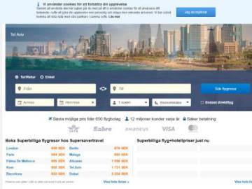 Supersavertravel rabattkod screenshot
