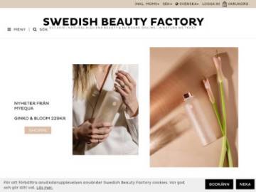 Swedish Beauty Factory rabattkod screenshot