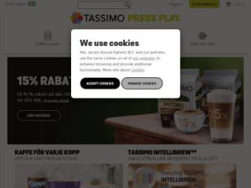 Tassimo rabattkod screenshot