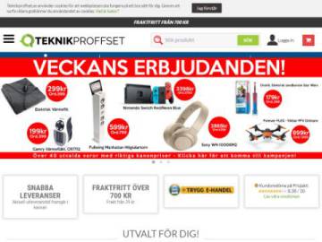 Teknikproffset rabattkod screenshot